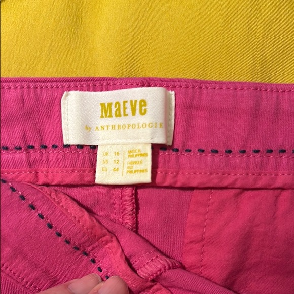 Maeve Pink High Waist Tailored Shorts - Picture 2 of 3